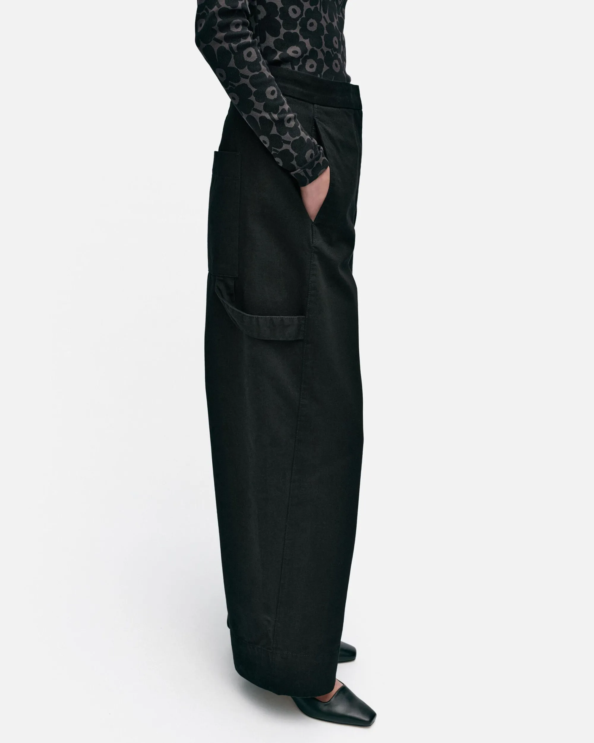 Vaatteet Marimekko Housut^Funktio Solid Puuvillahousut