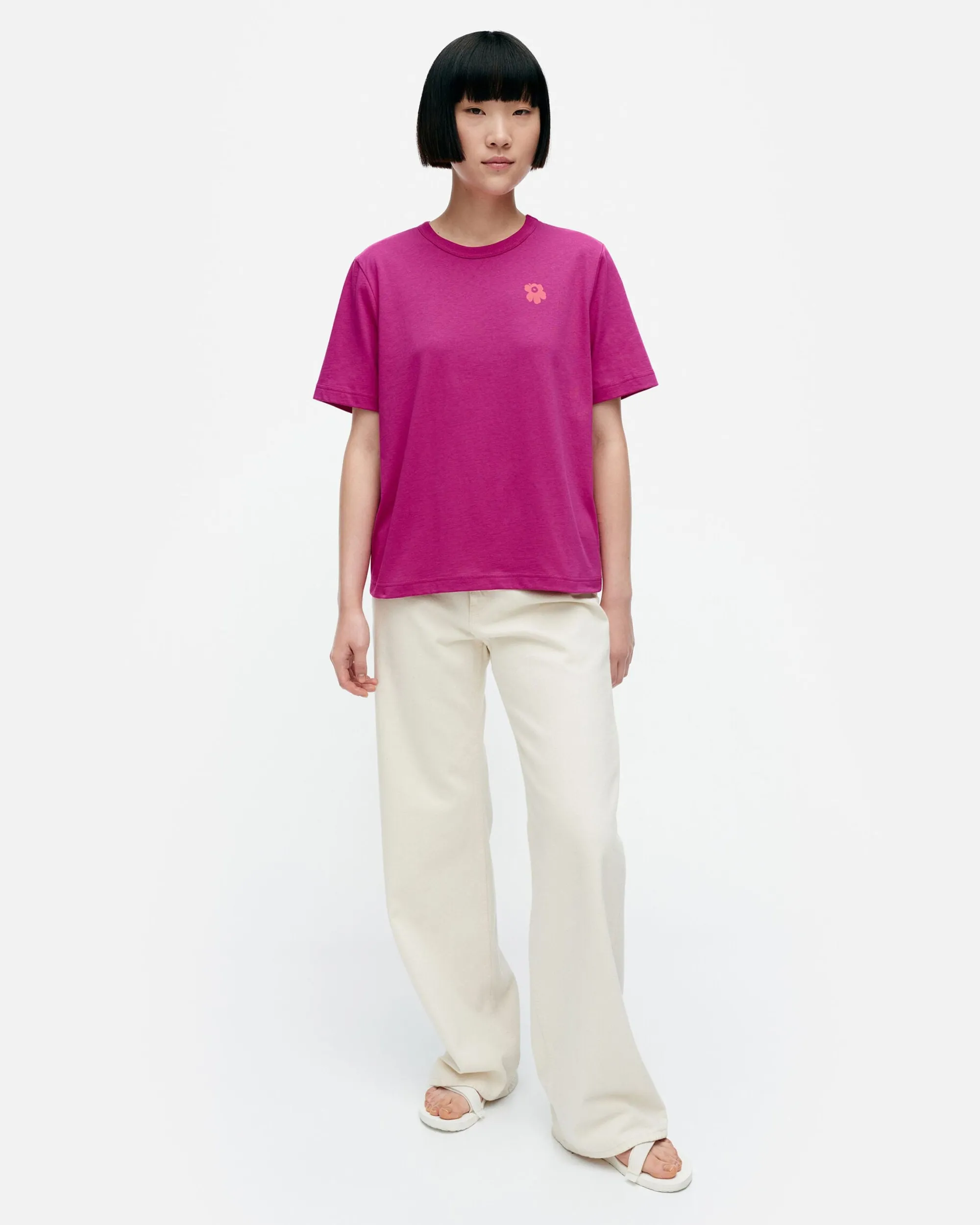 Vaatteet Marimekko Paidat Ja Tunikat^Kioski Erna Unikko Placement T-Paita