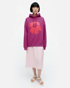 Vaatteet Marimekko Unisex^Kioski Runoja Unikko Placement Huppari