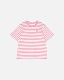 Vaatteet Marimekko Paidat Ja Tunikat^Kioski Tasaraita Relaxed Shortsleeve T-Paita