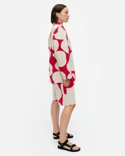 Vaatteet Marimekko Paidat Ja Tunikat^Kulmat Unikko Puuvillapellavapaitatakki