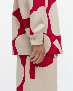 Vaatteet Marimekko Paidat Ja Tunikat^Kulmat Unikko Puuvillapellavapaitatakki