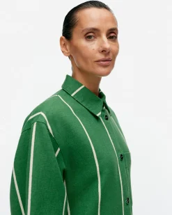 Vaatteet Marimekko Paidat Ja Tunikat^Kulmat Vesi Puuvillapellavapaitatakki