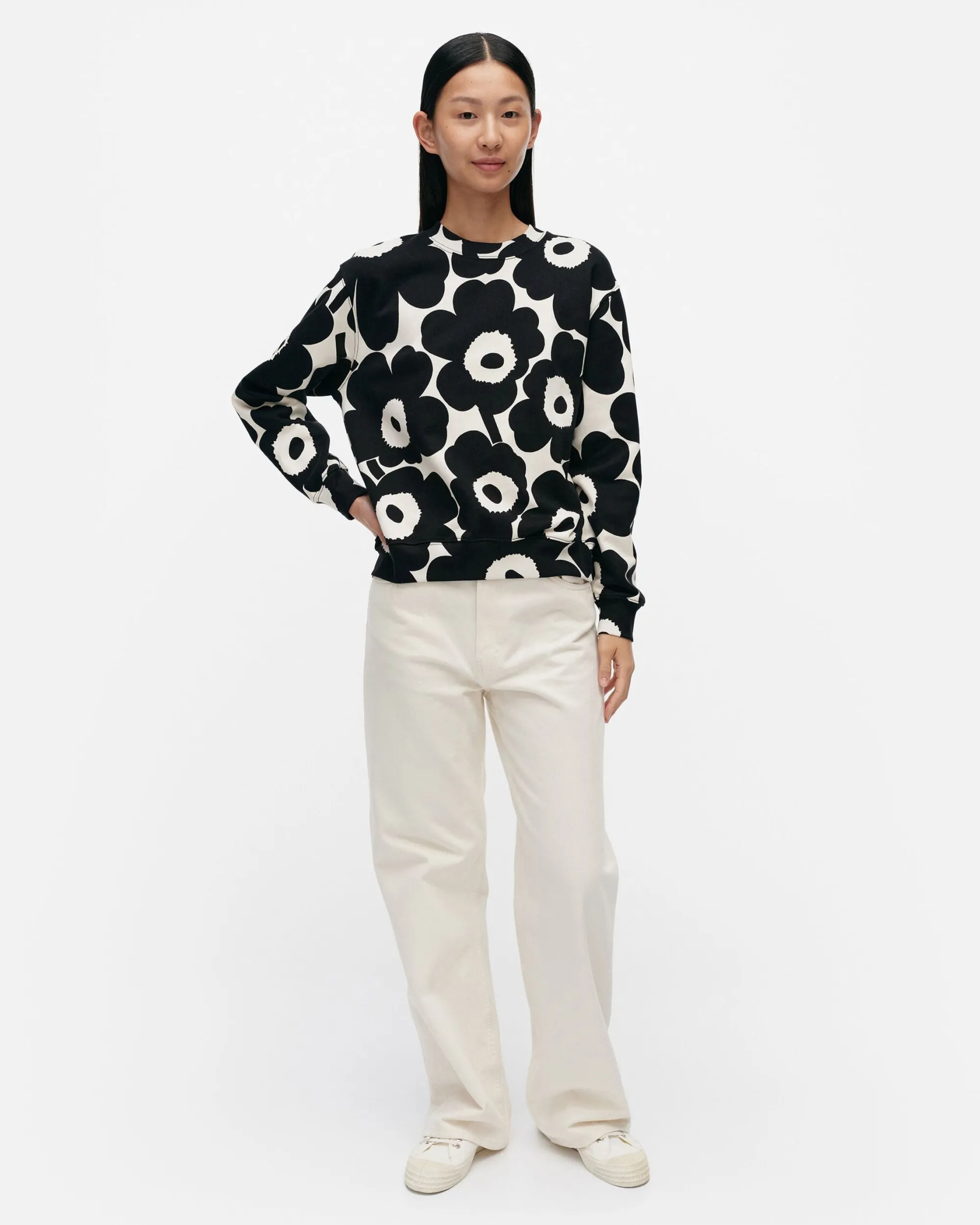 Vaatteet Marimekko Unisex^Leiot Pieni Unikko Collegepaita