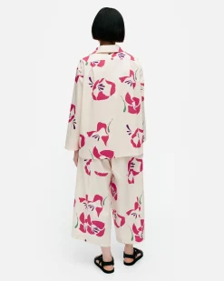 Vaatteet Marimekko Paidat Ja Tunikat^Mikea Helakka Puuvillapopliinipaita