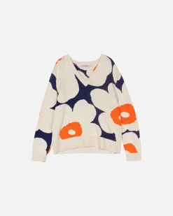 Vaatteet Marimekko Unisex^Pu00E4Ivu00E4 Unikko Puuvillaneulepusero
