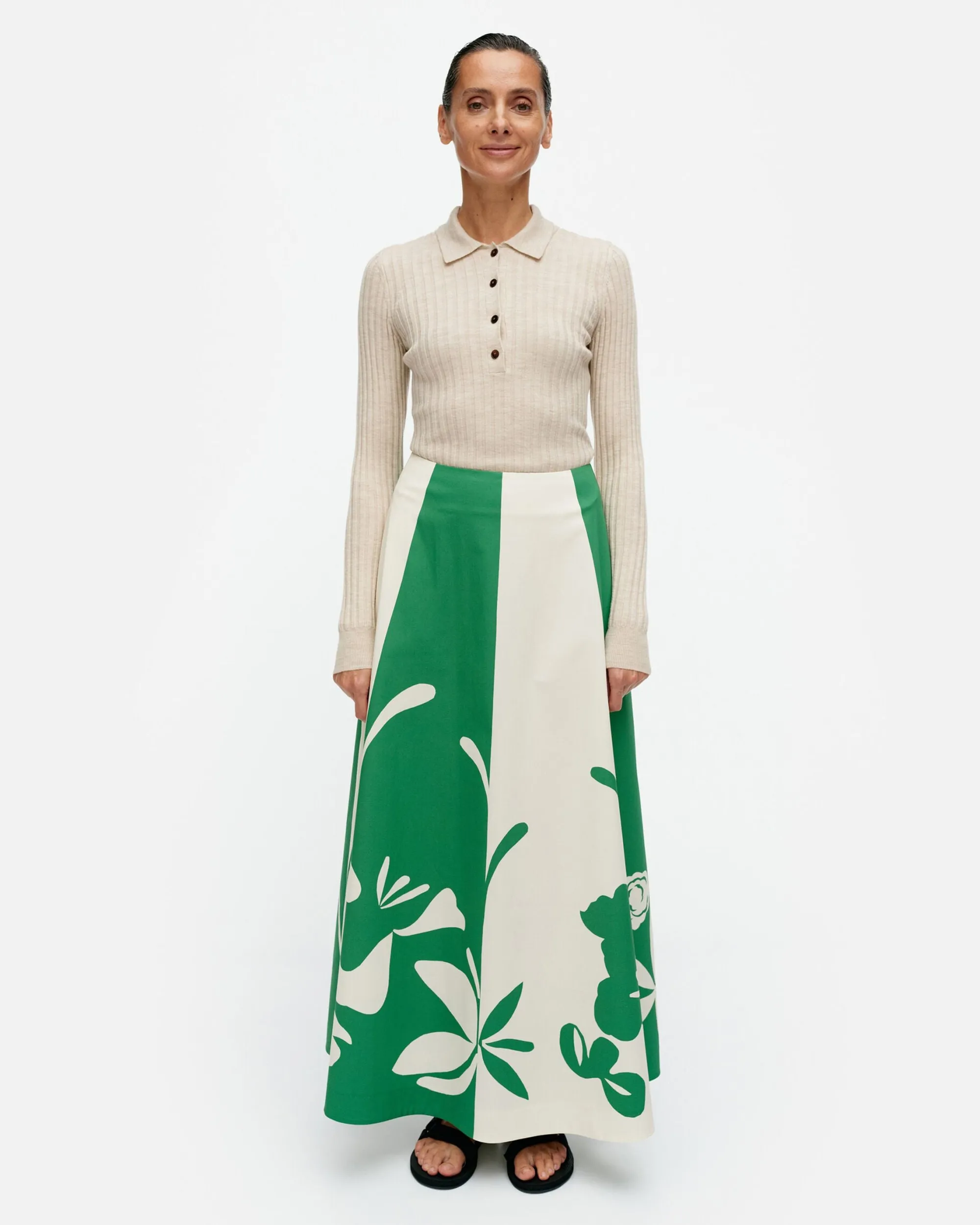 Vaatteet Marimekko Hameet^Ru00F6Nsy Nokturno Puuvillahame