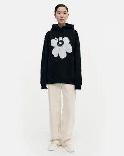 Vaatteet Marimekko Unisex^Runoja Unikko Placement Huppari