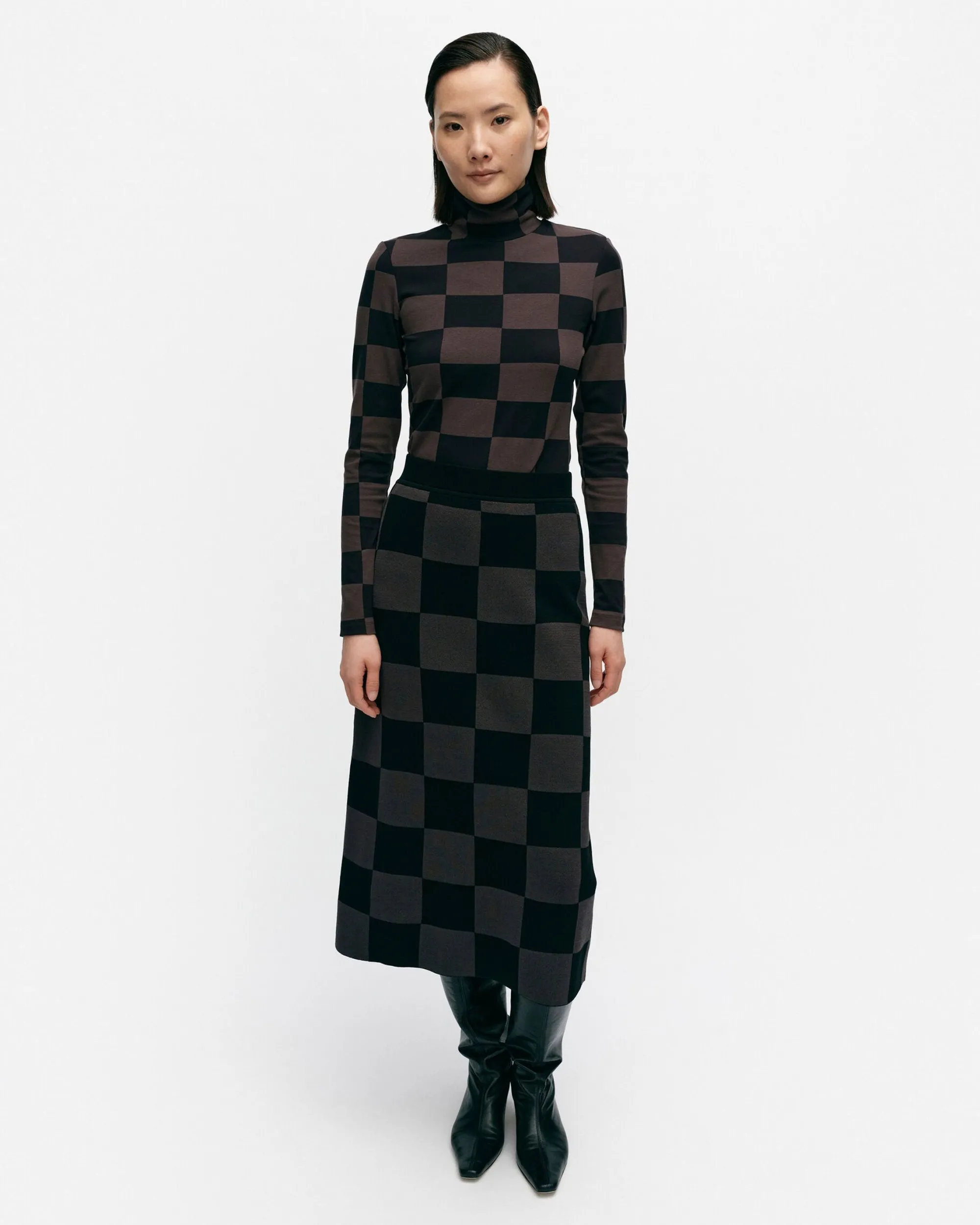 Vaatteet Marimekko Hameet^Suora Kukko Ja Kana Neulehame