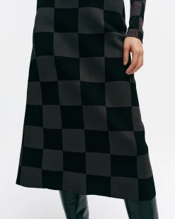 Vaatteet Marimekko Hameet^Suora Kukko Ja Kana Neulehame