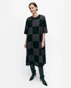 Vaatteet Marimekko Mekot^Tangentti Kukko Ja Kana Trikoomekko